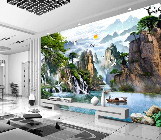 10 Mẫu gạch tranh phong cảnh phòng khách đẹp tiêu biểu năm 2020 - Nội thất  Home Decor